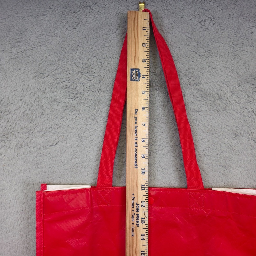 Lululemon Tote Lot of 2 Red White Christmas Holiday Reusable Shopping Gym Yoga - Picture 12 of 16